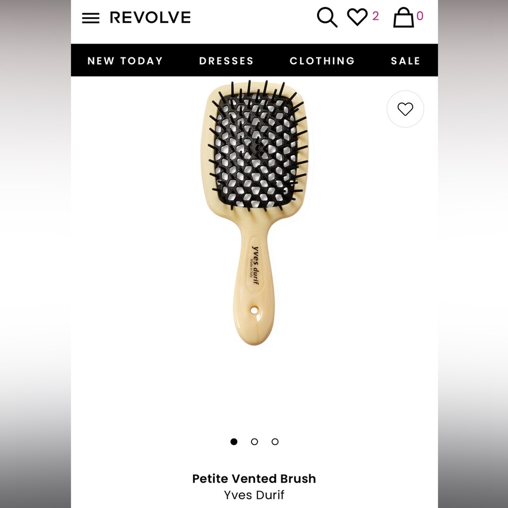 Yves Durif Petite Hairbrush with Pouch